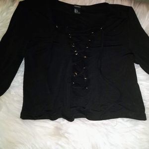Black forever 21 crop top